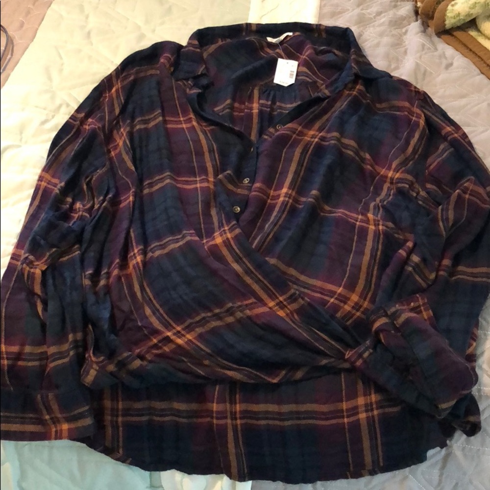 Maurices Plaid flannel. New with tags. Size 3X